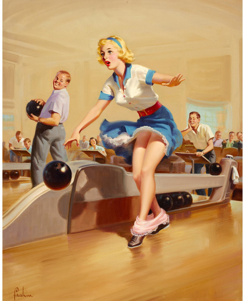 Art Frahm - Pinup Girl - Spare 1952 Poster Canvas Print Art Painting Decor Repri Art Frahm - Pinup Girl - Spare 1952 Poster Canvas Print Art Painting Decor Repri