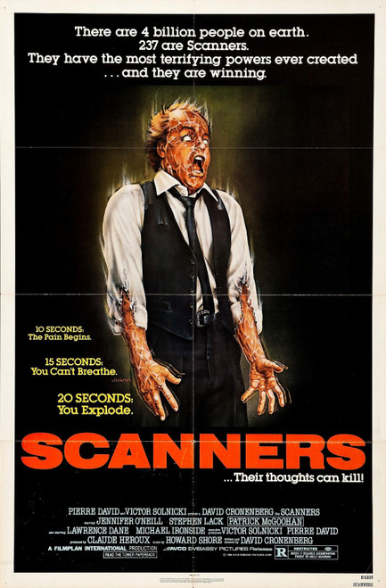 Scanners (1981)_2 Poster Canvas Movie Film Print A0 A1 A2 A3 A4 A5 A6 Art Wall D