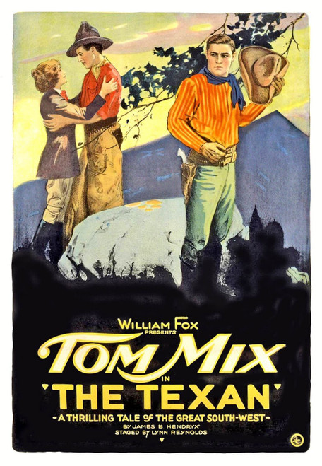 The Texan (1920)_0 Poster Canvas Movie Film Print A0 A1 A2 A3 A4 A5 A6 Art Wall