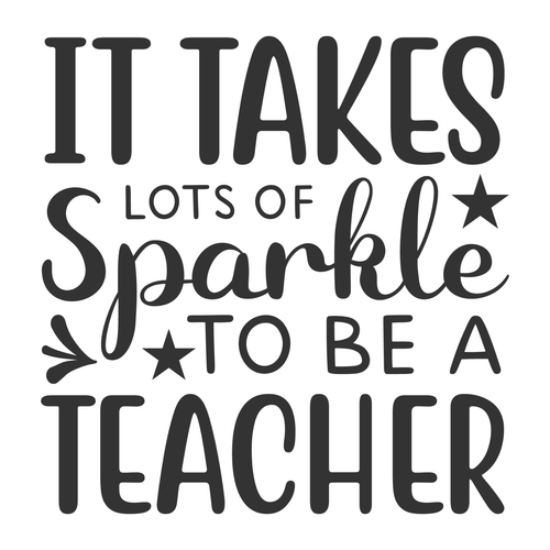It Takes Lots of Sparkle to be a Teacher-01 Funny Poster Creative Canvas Print A