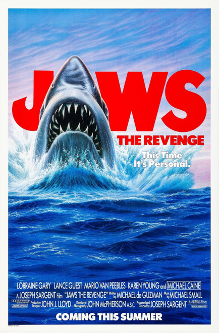 Jaws_ The Revenge (1987)_1 Poster Canvas Movie Film Print A0 A1 A2 A3 A4 A5 A6 A