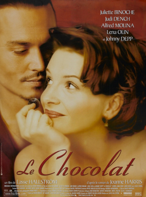 Chocolat (2000)_2-fotor-20250121155958 Poster Canvas Movie Film Print A0 A1 A2 A