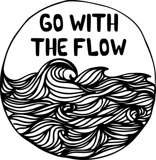 go with the flow Poster Canvas Movie Film Print A0 A1 A2 A3 A4 A5 A6 Art Wall De