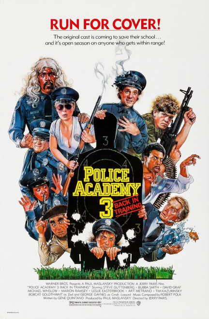 Police Academy 3_ Back in Training (1986)_0 Poster Canvas Movie Film Print A0 A1