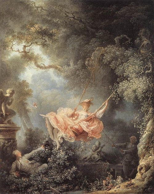 Fragonard_The_Swing Poster Canvas Movie Film Print A0 A1 A2 A3 A4 A5 A6 Art Wall
