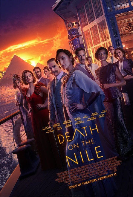Death on the Nile (2022)_3 Movie Film Poster Canvas iconic design