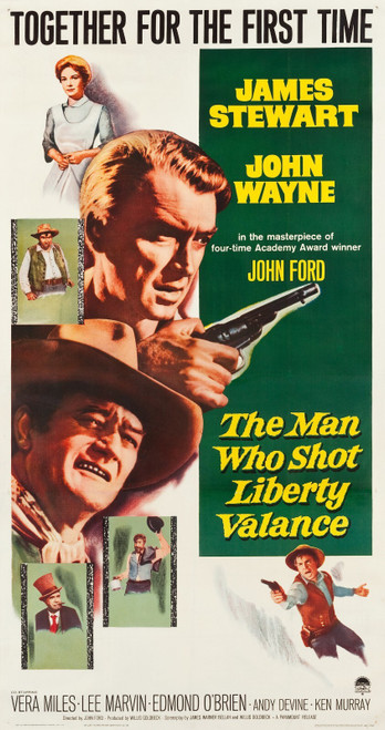 The Man Who Shot Liberty Valance (1962)_2 Poster Canvas Movie Film Print A0 A1 A