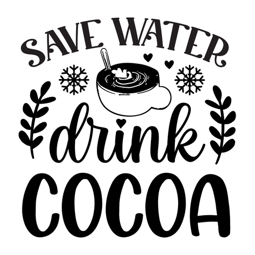 Save water drink cocoa-01 Poster Canvas Movie Film Print A0 A1 A2 A3 A4 A5 A6 Ar