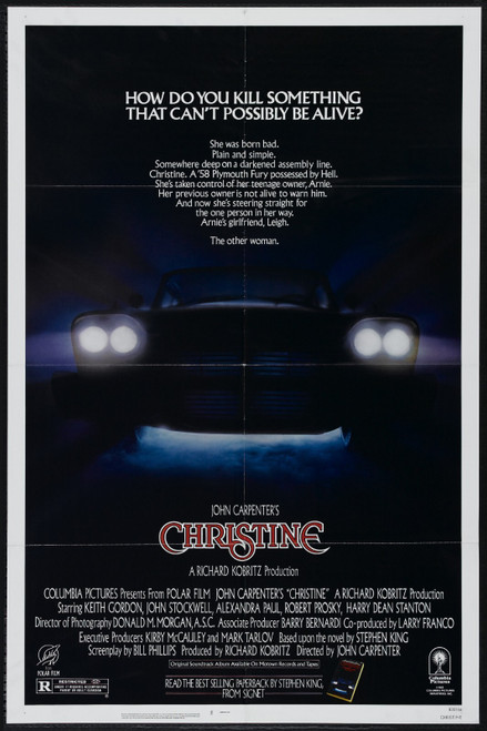 Christine 1 Poster Canvas Movie Film Print A0 A1 A2 A3 A4 A5 A6 Art Wall Decorat