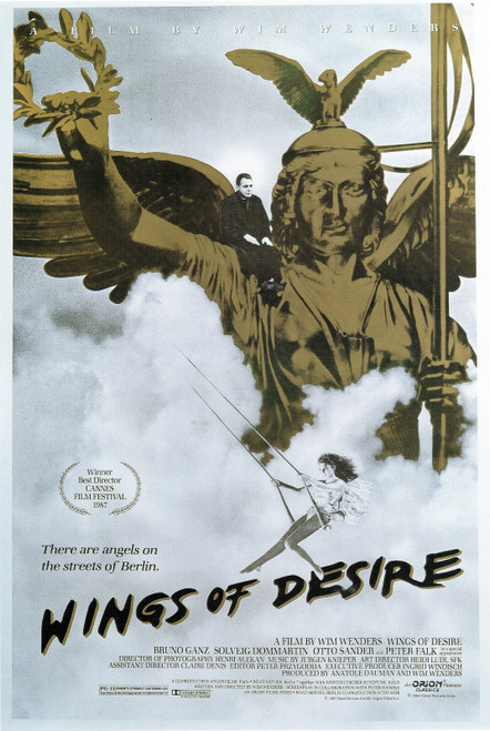 Wings Of Desire- Us 1988 Poster Canvas Movie Film Print A0 A1 A2 A3 A4 A5 A6 Art