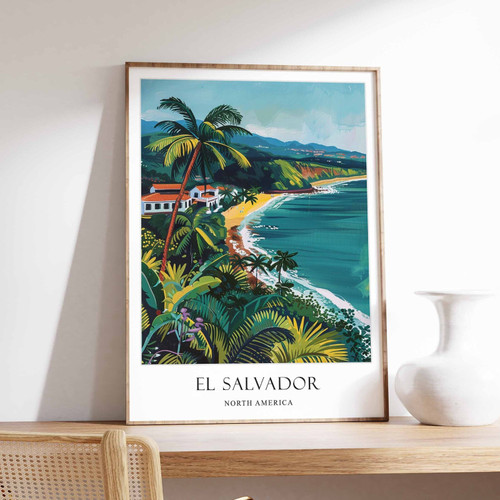 2_El Salvador poster, Central America poster, Mayan ruins poster, Salvadorian cu