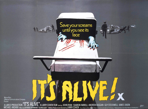 Its Alive 03 Poster Canvas Movie Film Print A0 A1 A2 A3 A4 A5 A6 Art Wall Decora