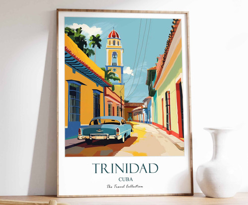 4_Trinidad Poster, Trinidad Travel Print, Cuba Travel Art, Cuba Travel Poster, T