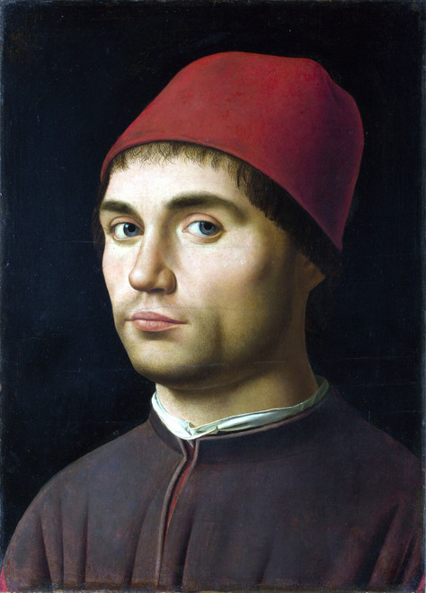 ANTONELLO da Messina - Portrait of a Man4 Poster Canvas Print Art Painting Decor