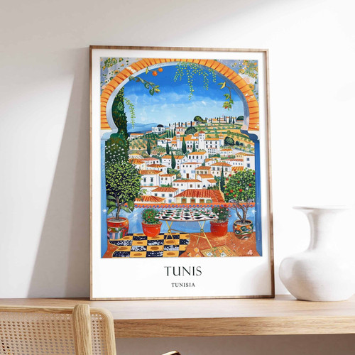2_Tunis Poster, Islamic Decor, Islamic Art, Middle Eastern Art, Tunis Gift, Tuni
