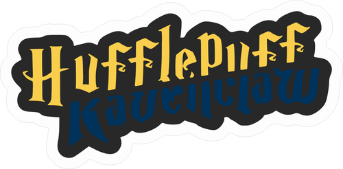 Hufflepuff Split Ravenclaw Poster Canvas Movie Film Print A0 A1 A2 A3 A4 A5 A6 A