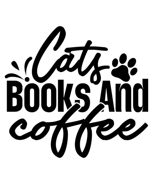 Cats Books And Coffee-01 (2) Poster Canvas Movie Film Print A0 A1 A2 A3 A4 A5 A6