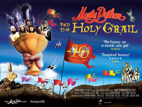 Holy Grail Monty Python Version (5) Poster Canvas Movie Film Print A0 A1 A2 A3