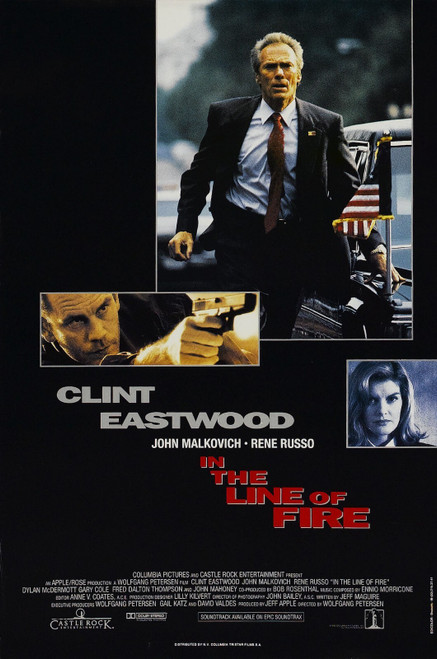 In the Line of Fire (1993)_2 Poster Canvas Movie Film Print A0 A1 A2 A3 A4 A5 A6