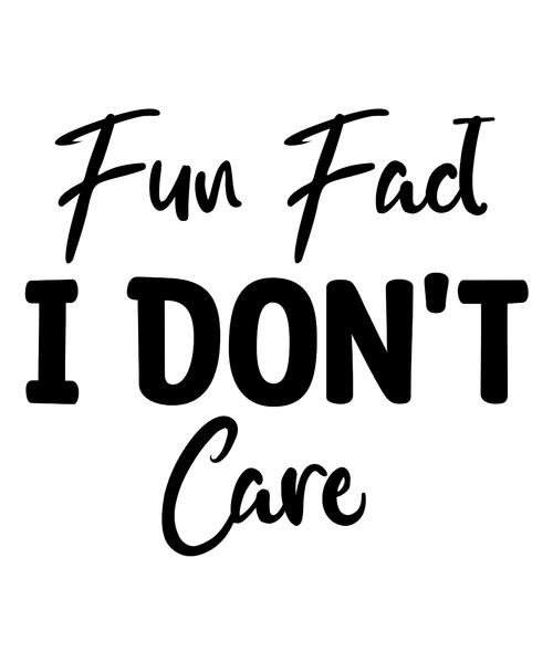Fun Fact I Don't Care-01 Poster Canvas Movie Film Print A0 A1 A2 A3 A4 A5 A6 Art