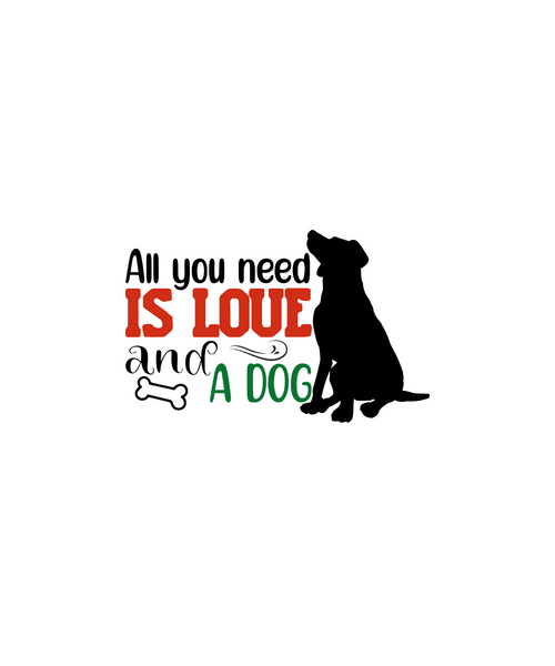 All-you-need-is-love-and-a-dog Poster Canvas Movie Film Print A0 A1 A2 A3 A4 A5