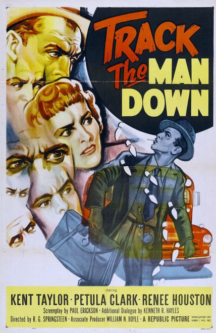 Track the Man Down (1955)_0 Poster Canvas Movie Film Print A0 A1 A2 A3 A4 A5 A6