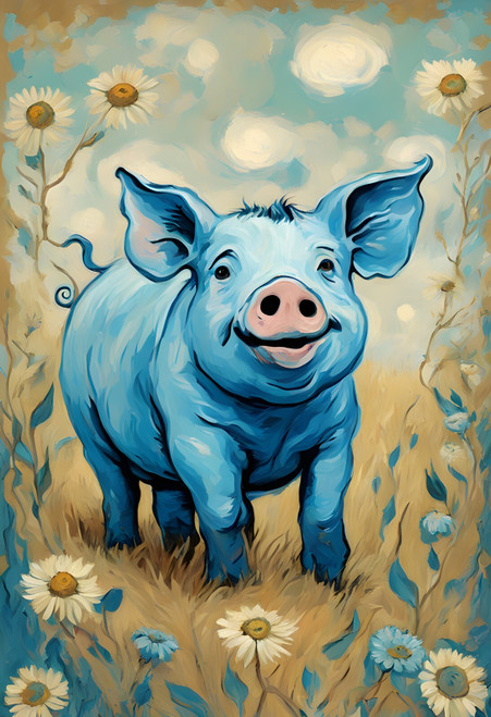 Happy Pig (3) Poster Canvas Movie Film Print A0 A1 A2 A3 A4 A5 A6 Art Wall Decor