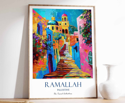 10_Ramallah Print, Ramallah Travel Poster, Islamic Decor, Islamic Art, Islamic P