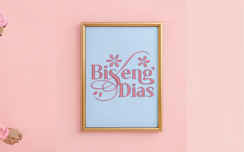 Buenos Dias Text Quote Art Print - Unframed A5 A4 A3 A2 A1 Art - Poster Hello We