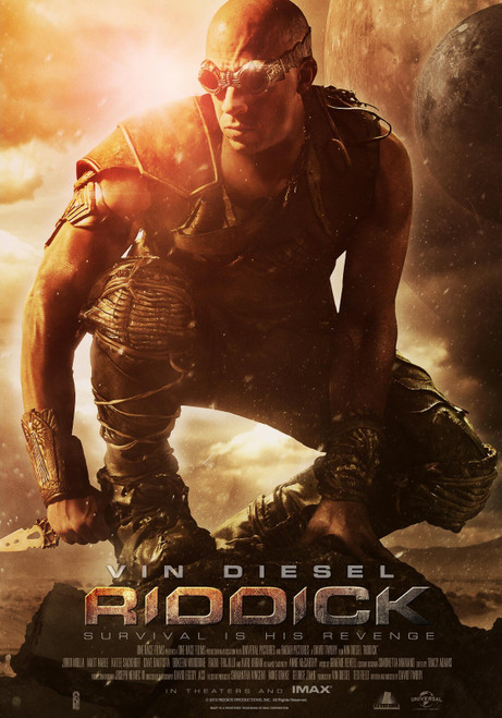 Riddick (2013)_4 Poster Canvas Movie Film Print A0 A1 A2 A3 A4 A5 A6 Art Wall De