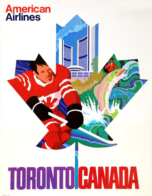 American Airlines Toronto Travel Poster-artofuniverse0