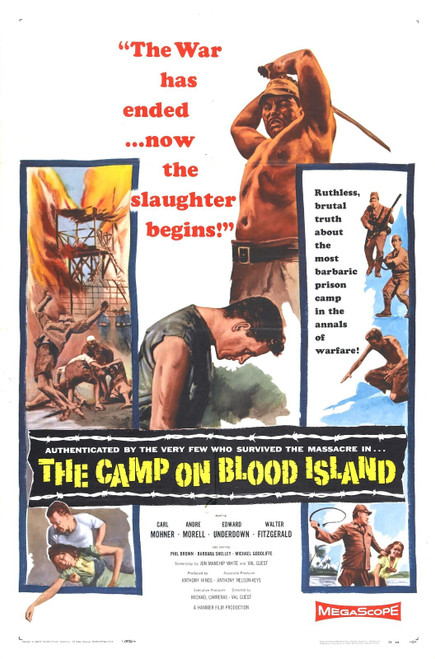 Camp On Blood Island 01 Poster Canvas Movie Film Print A0 A1 A2 A3 A4 A5 A6 Art