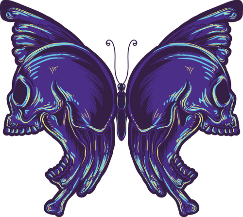 Skullterfly PNG Poster Canvas Movie Film Print A0 A1 A2 A3 A4 A5 A6 Art Wall Dec