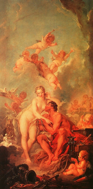 The_Visit_of_Venus_to_Vulcan_CGF Poster Canvas Movie Film Print A0 A1 A2 A3 A4 A