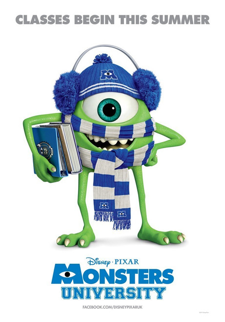 Monsters University (2013)_3 Poster Canvas Movie Film Print A0 A1 A2 A3 A4 A5 A6