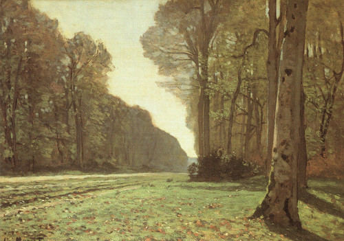 Claude Monet - Avenue at Chailly 1865 Poster Canvas Movie Film Print A0 A1 A2 A3