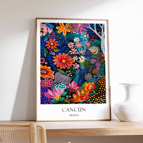 3_Cancun Poster, Mexico Poster, Caribbean Poster, Mexican Poster, Cancun Travel