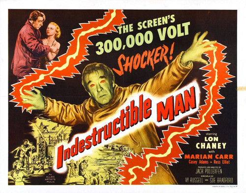 Indestructible Man 03 Poster Canvas Movie Film Print A0 A1 A2 A3 A4 A5 A6 Art Wa