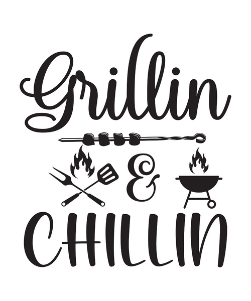 Grillin & Chillin-01 Poster Canvas Movie Film Print A0 A1 A2 A3 A4 A5 A6 Art Wal