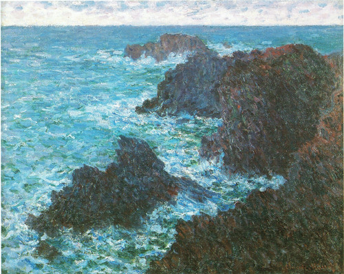 Monet- Rocks at Belle Ile Poster Canvas Movie Film Print A0 A1 A2 A3 A4 A5 A6 Ar