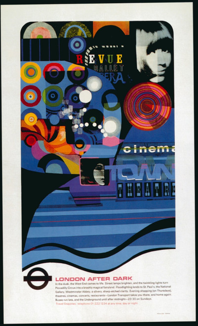 1968-After Dark Poster Canvas Movie Film Print A0 A1 A2 A3 A4 A5 A6 Art Wall Dec