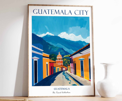 2_Guatemala City Print, Guatemala City Travel Poster, Guatemala Travel Print, Tr