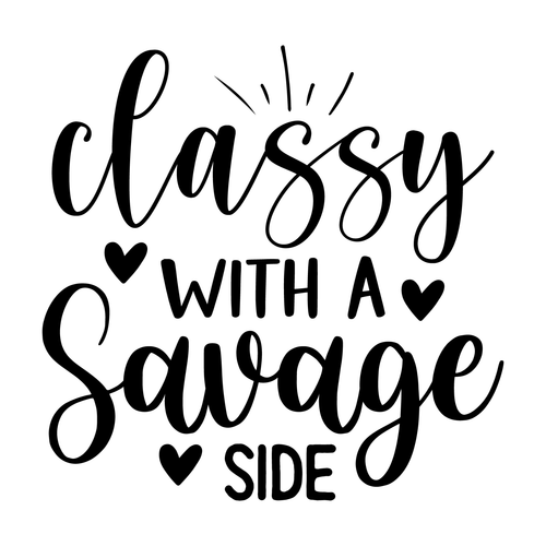Classy with a Savage Side-01 (9) Poster Canvas Movie Film Print A0 A1 A2 A3 A4 A