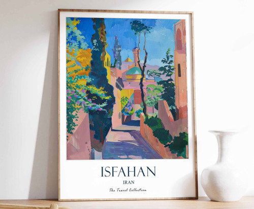 2_Isfahan Print, Isfahan Travel Poster, Middle East Travel Print, Islamic Decor,