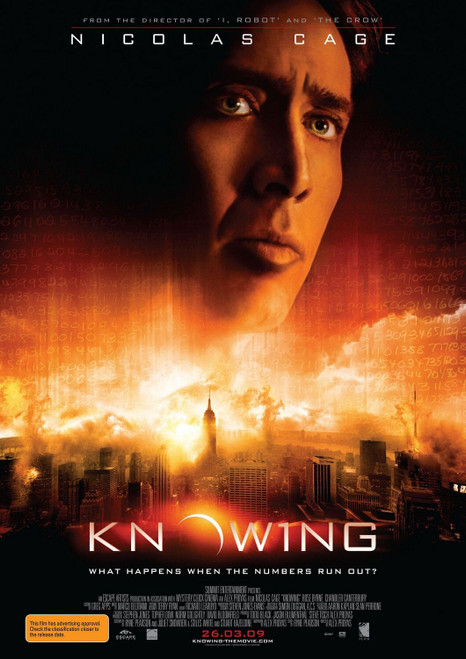 Knowing (2009)_3 Poster Canvas Movie Film Print A0 A1 A2 A3 A4 A5 A6 Art Wall De