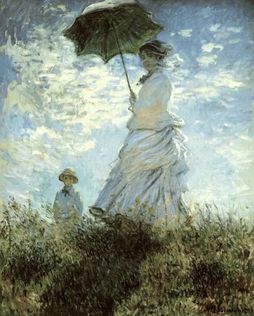 MONET-Claude-1875-La-Promenade Poster Canvas Movie Film Print A0 A1 A2 A3 A4 A5