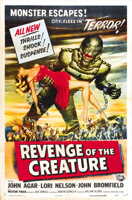 Revenge Of Creature 01 Poster Canvas Movie Film Print A0 A1 A2 A3 A4 A5 A6 Art W