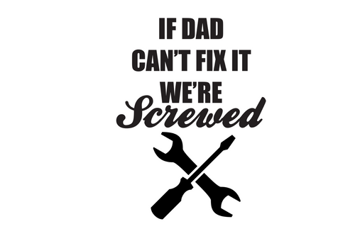 FATHER SCREWED-01 Personalized Poster Canvas Print A0 A1 A2 A3 A4 A5 A6 Art Wall