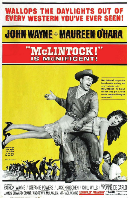 McLintock! (1963)_0 Poster Canvas Movie Film Print A0 A1 A2 A3 A4 A5 A6 Art Wall
