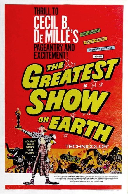 The Greatest Show on Earth (1952)_2 Poster Canvas Movie Film Print A0 A1 A2 A3 A